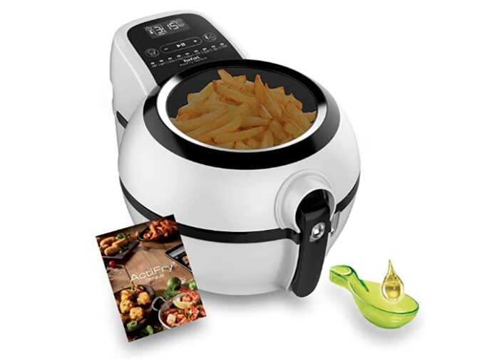 Tefal ActiFry Genius Snacking – Friggitrice Ad Aria Calda Da 1,2 Kg, 9 Programmi Automatici, Tecnologia Dual Motion, Bianca